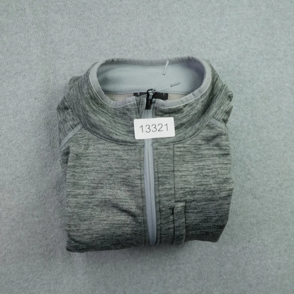 The North Face Jacket Mens Large Gray Heather Skyline Full Zip Fleece